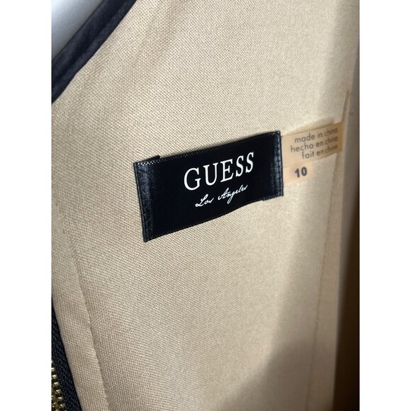 Guess Black Nude Lace Sheath Dress Size 10 Party Cocktail - Picture 11 of 12